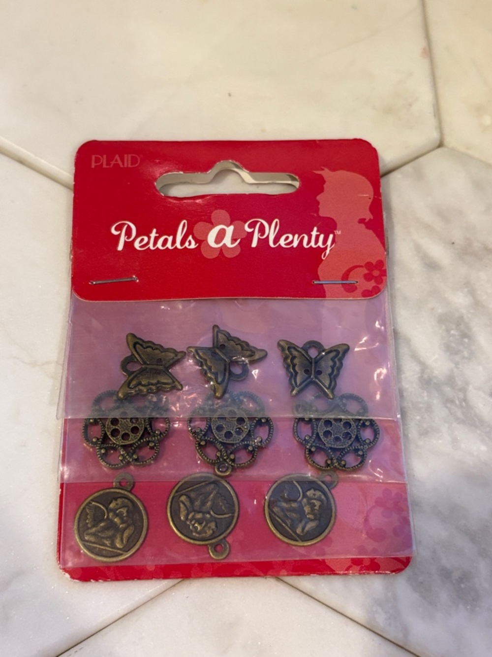 Brass Tone Decorative Charms - Antique Bronze